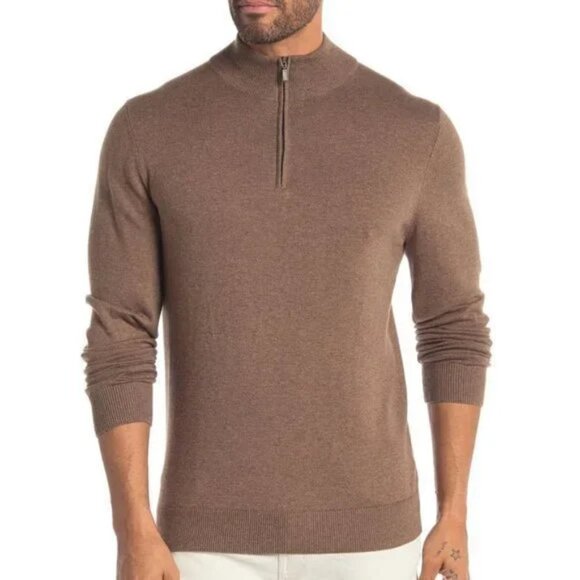 WALLIN & BROS Quarter Zip Sweater - Picture 1 of 4